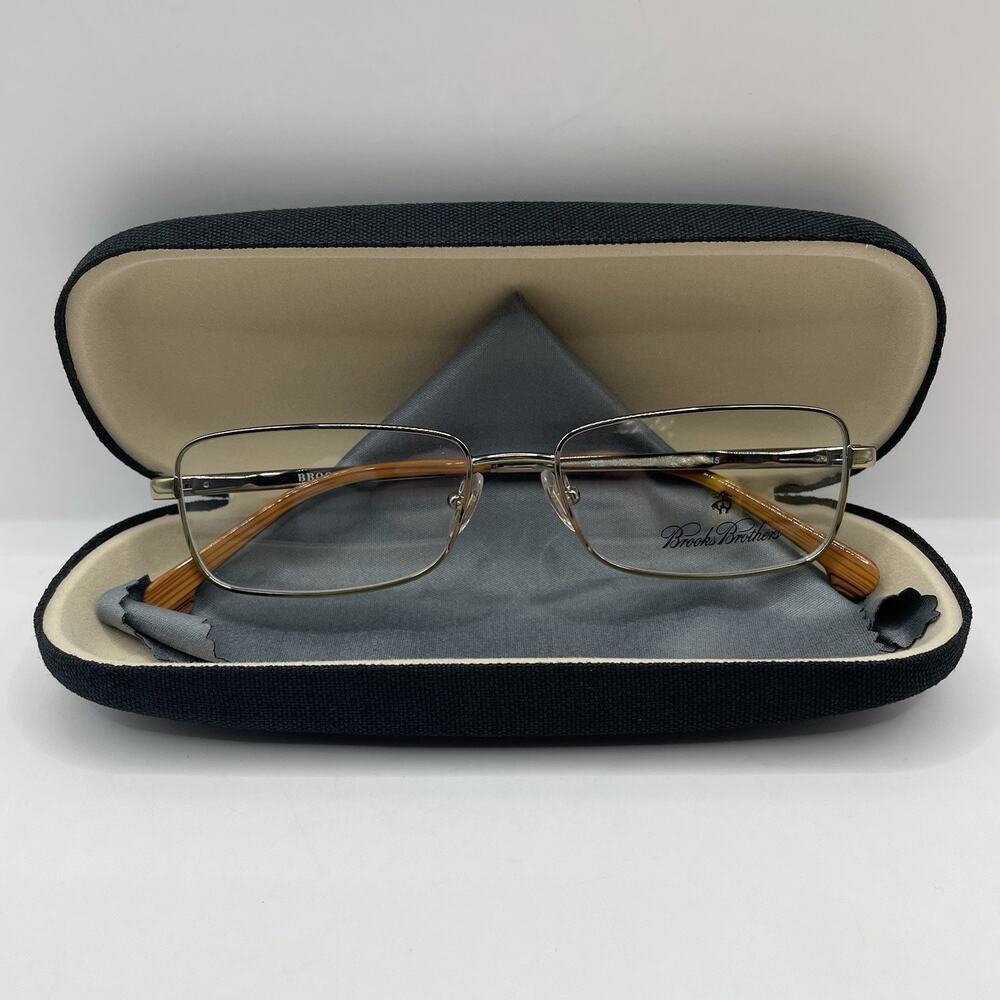 Brooks Brothers BB1012 1197 Eyeglasses Frame Metal Rectangular NWOT 54-16-145